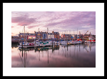 Load image into Gallery viewer, Arbroath Harbour At Sunset Oblique