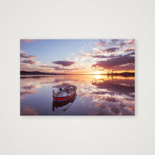Load image into Gallery viewer, Tay Sunset Reflections and Boat — 60×40cm, 24×16" Print only
